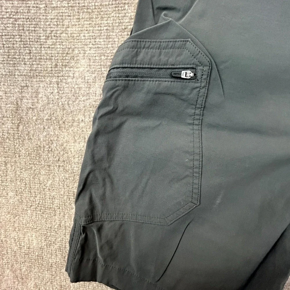 Eddie Bauer Rainier Tech Shorts Mens 32‎ Black Hybrid Chino Performance Stretch